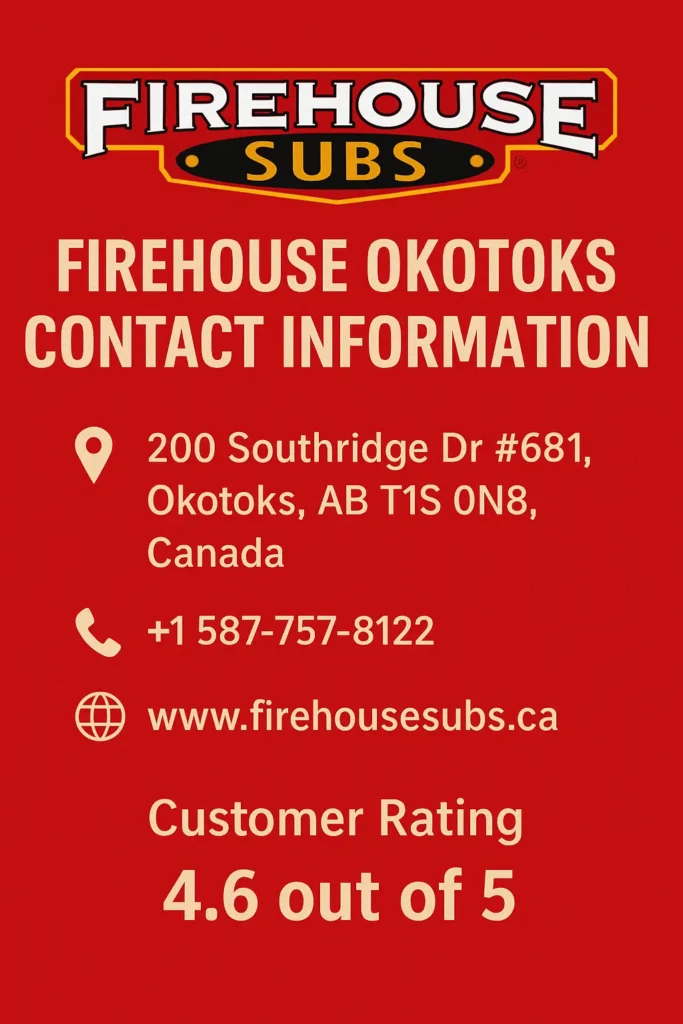 Firehouse Okotoks Contact Information