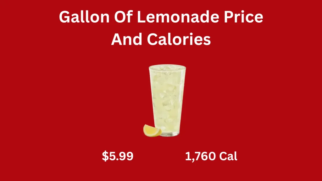 Gallon Of Lemonade Price And Calories
