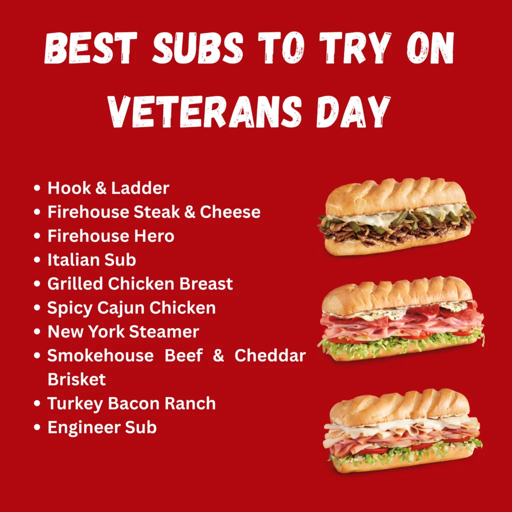 Best Subs to Try on Veterans Day