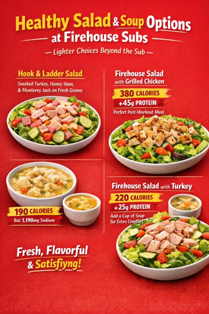 Healthy Salad and Soup Options at Firehouse Subs